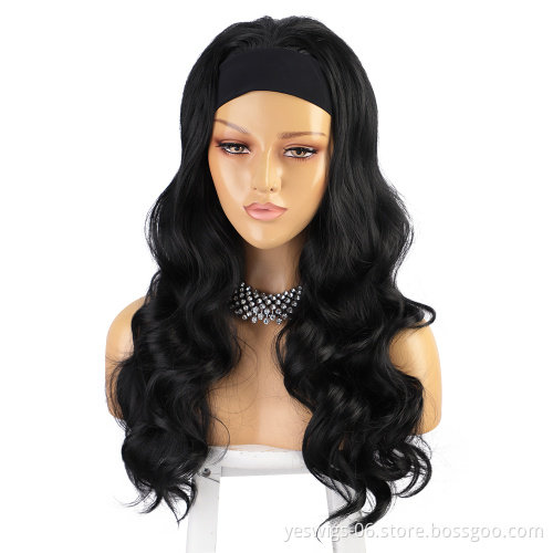 2021 New Human Hair Headband Body Wave Wigs Cheap Brazilian Remy Human Hair Non Lace Machine Made Wigs For Black Women In Stock
